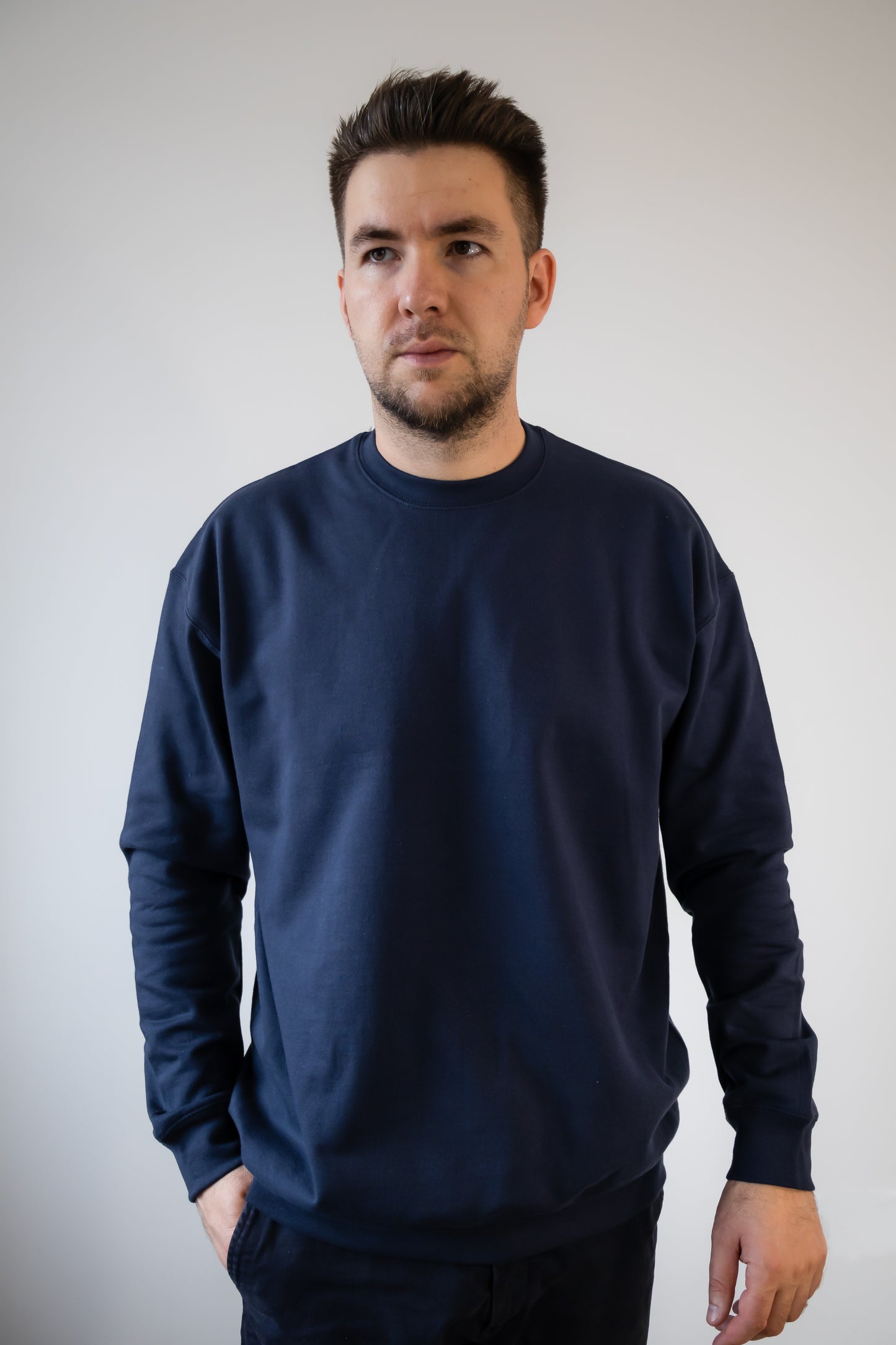 Bluză oversize bumbac, unisex cu fleece 300