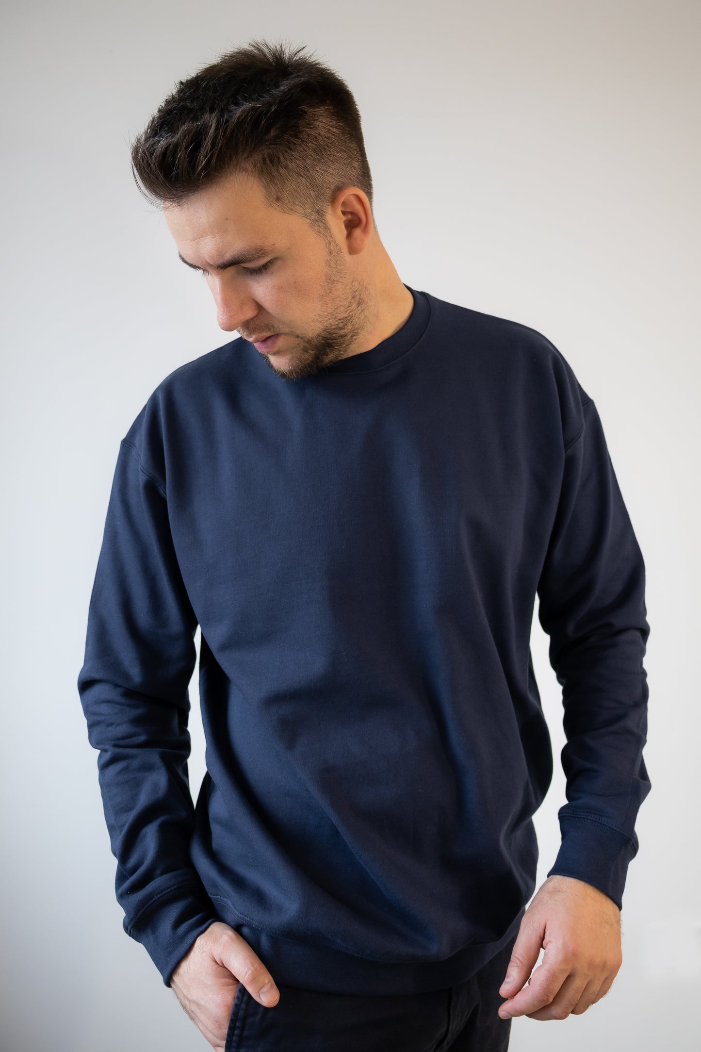 Bluză oversize bumbac, unisex cu fleece 300