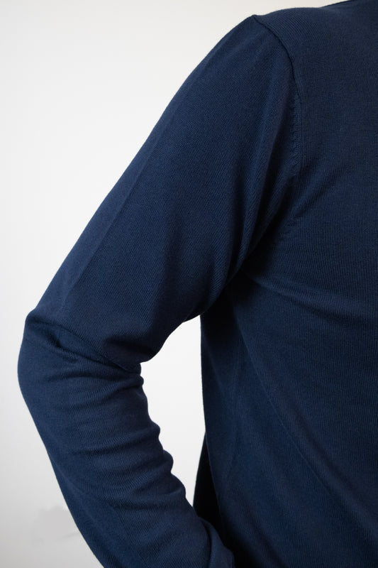 Pulover Legend guler rotund Navy
