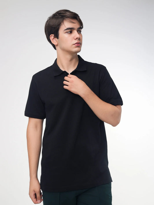 Tricou Polo Business, Negru