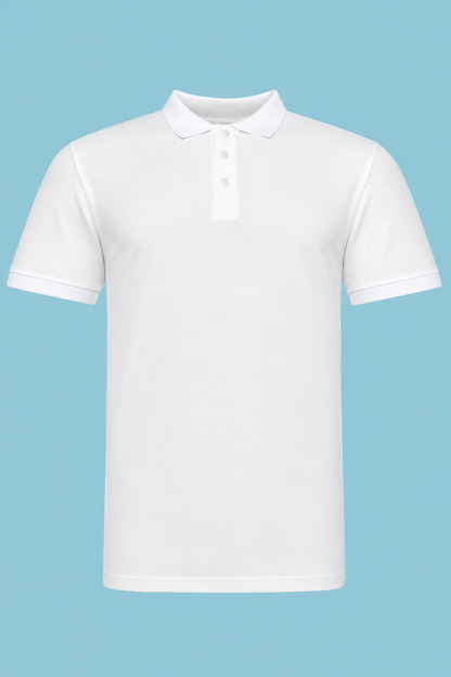 Tricou Polo Business, Alb