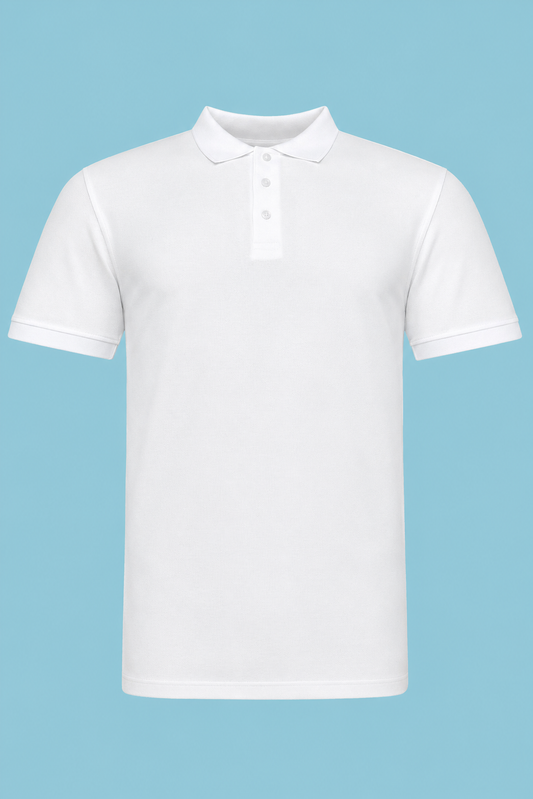 Tricou Polo Business, Alb