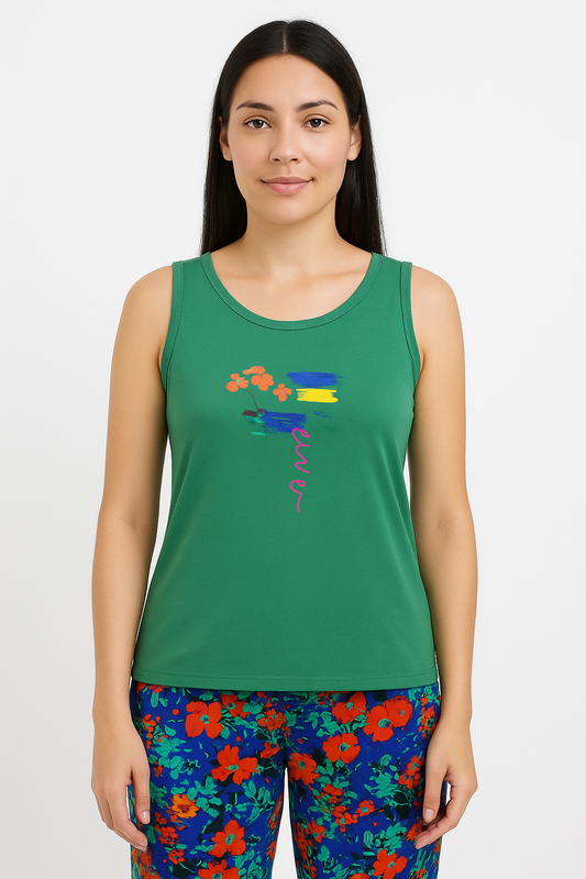 Pijama dame cu imprimeu floral