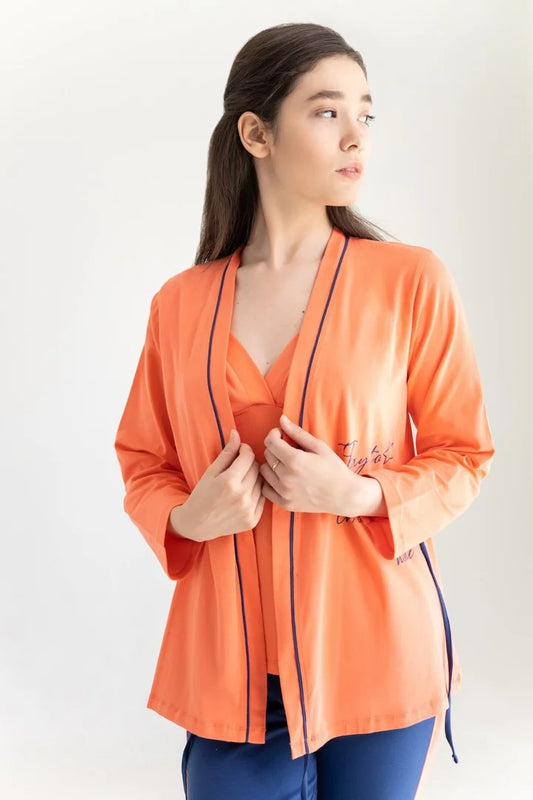 Pijamale set din trei piese