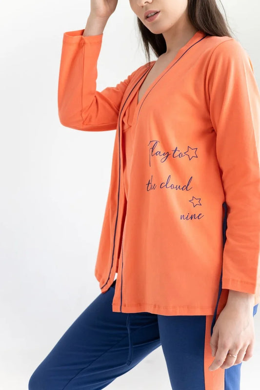 Pijamale set din trei piese