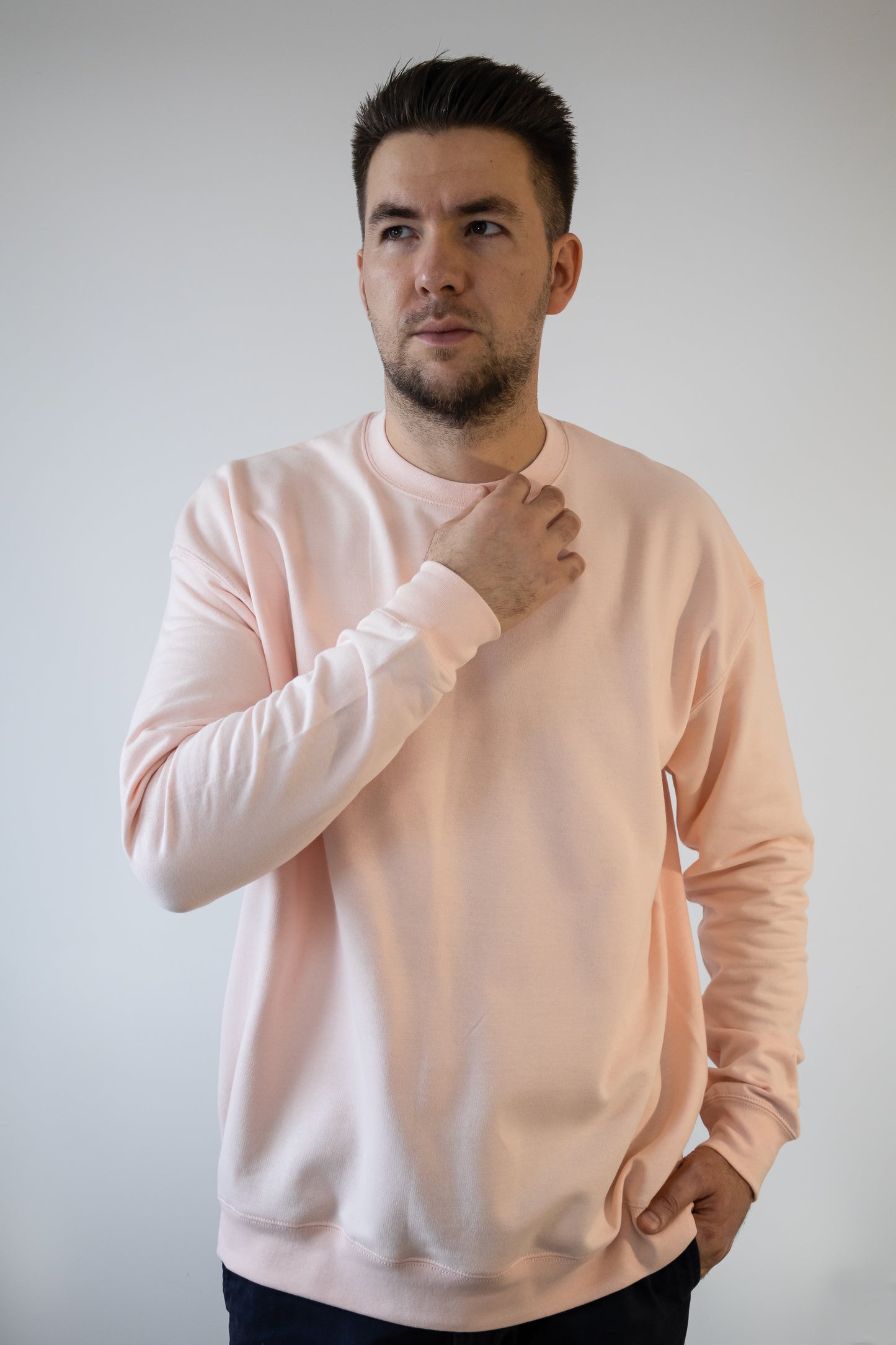 Bluză oversize bumbac,  unisex cu fleece 300