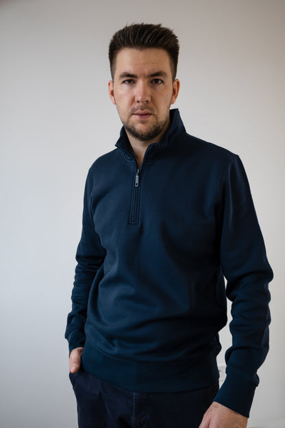 Hanorac bumbac organic cu fleece 350