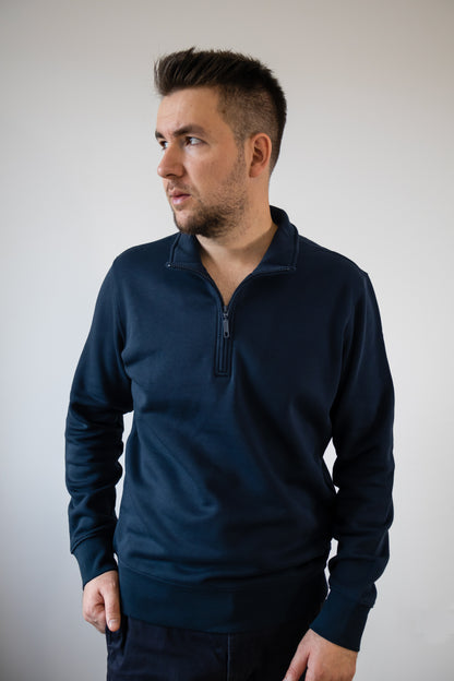 Hanorac bumbac organic cu fleece 350