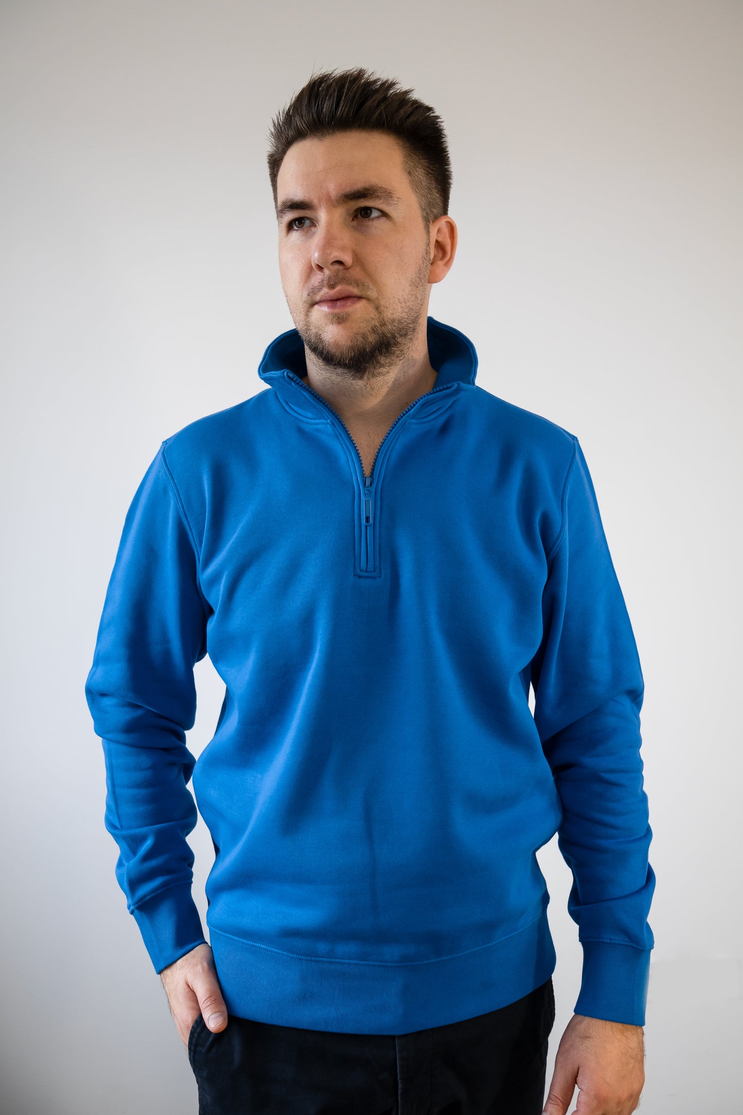 Hanorac bumbac organic cu fleece 350