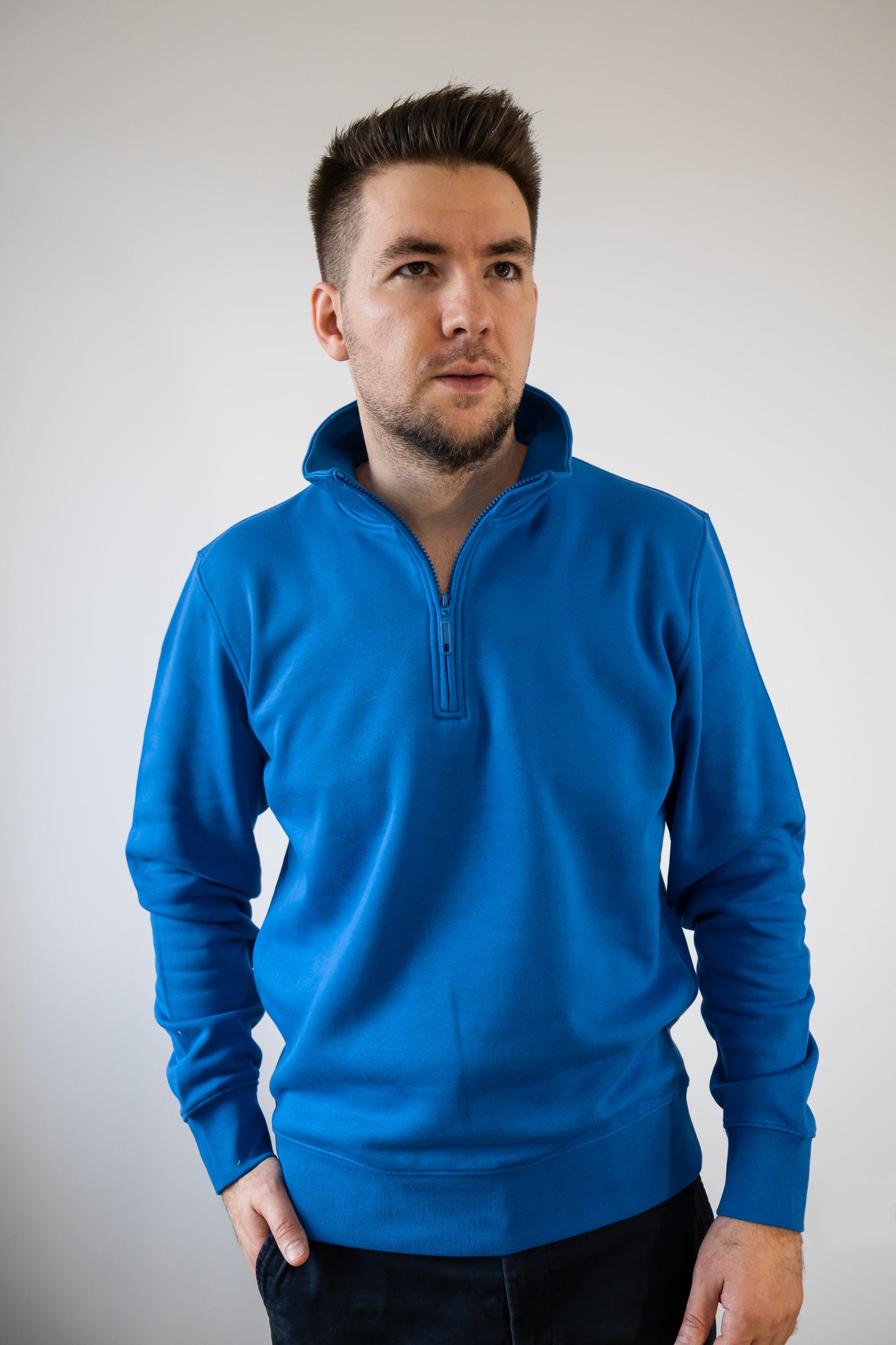 Hanorac bumbac organic cu fleece 350