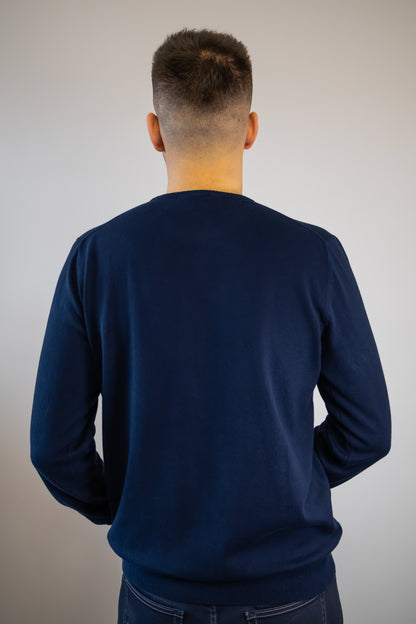 Pulover Legend guler rotund Navy