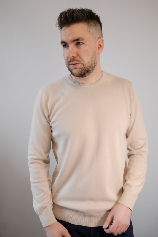 Pulover Legend guler rotund Bej