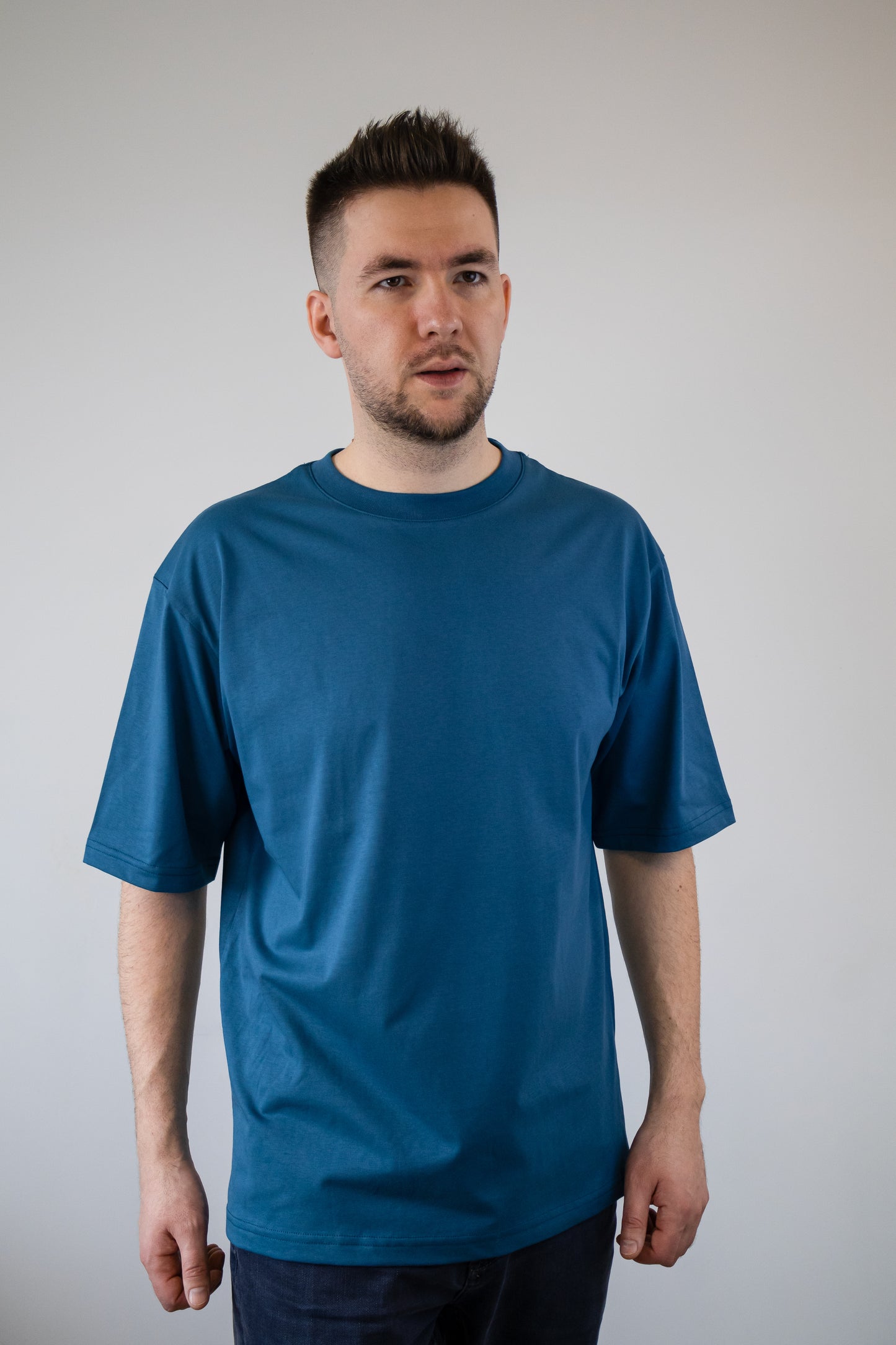 Tricou unisex oversize model Swag, Petrol