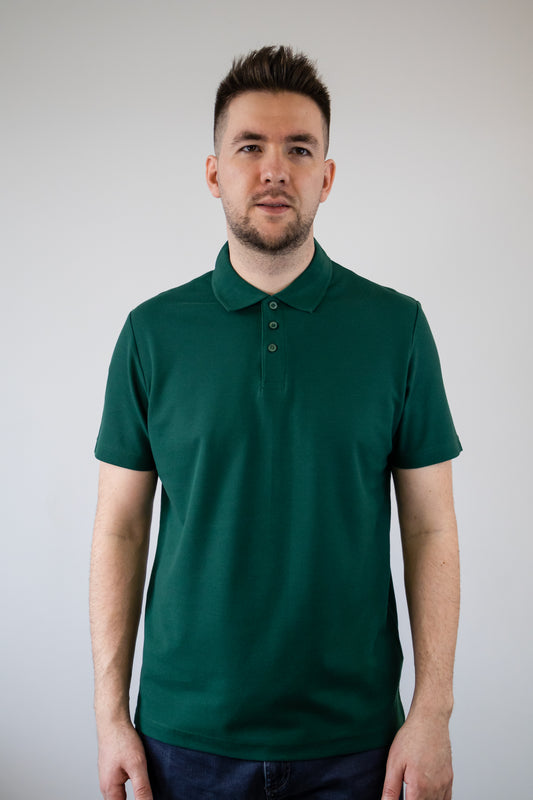 Tricou Polo unisex Forest