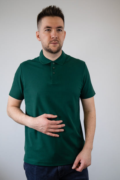 Tricou Polo unisex Forest