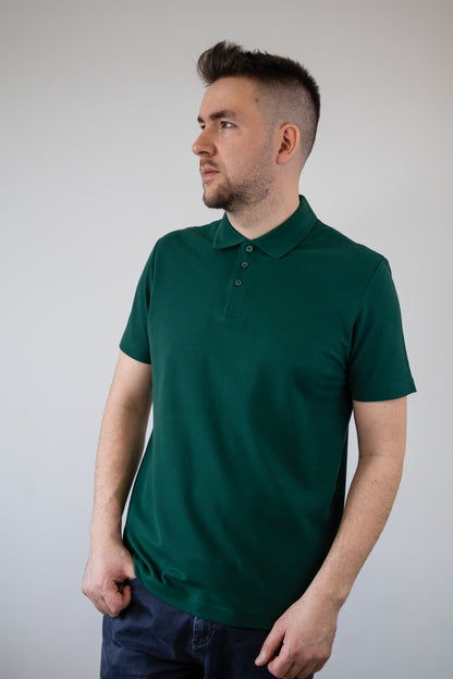 Tricou Polo unisex Forest
