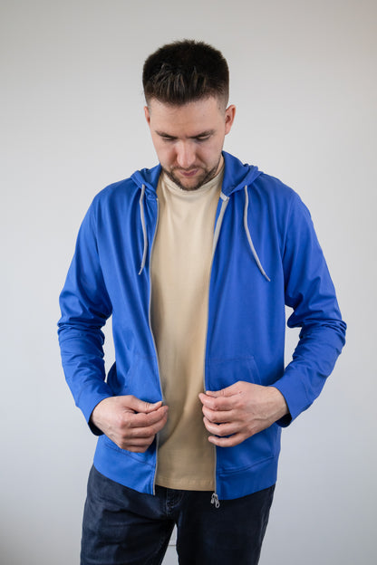 Hanorac unisex subțire primăvară-vară Royal Blue
