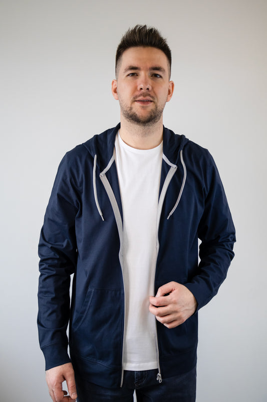 Hanorac unisex subțire primăvară-vară Navy