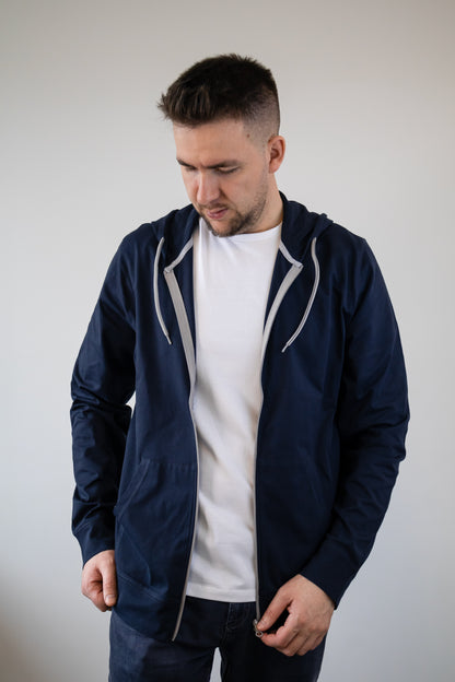 Hanorac unisex subțire primăvară-vară Navy