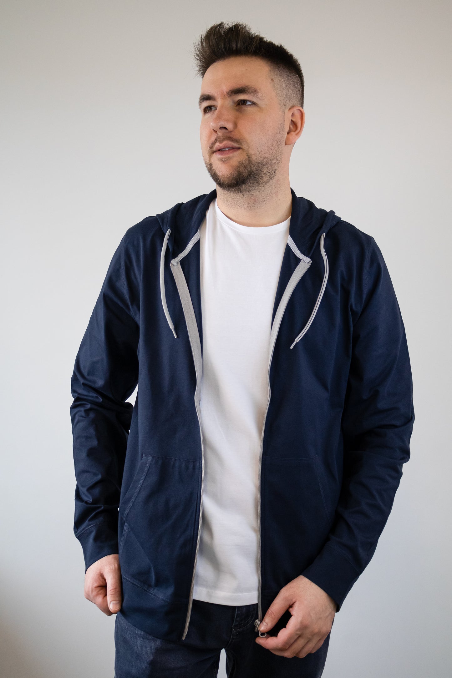 Hanorac unisex subțire primăvară-vară Navy