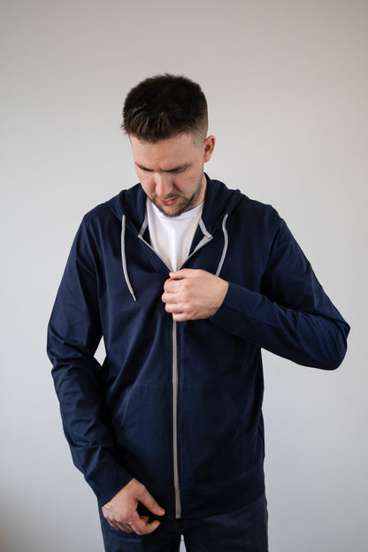 Hanorac unisex subțire primăvară-vară Navy