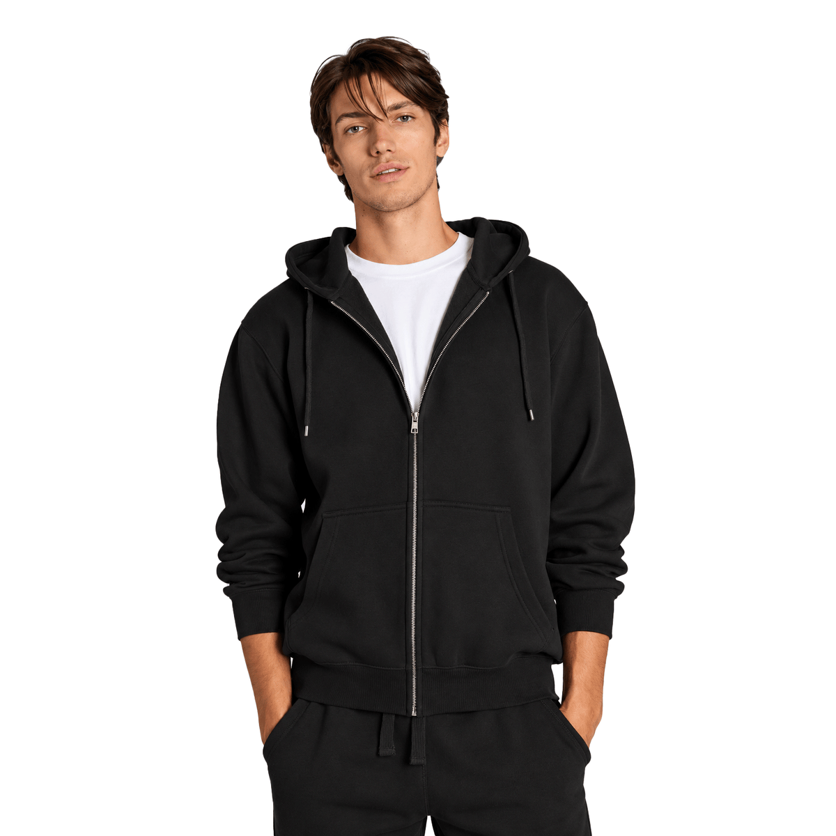 Hanorac unisex cu fermoar Core