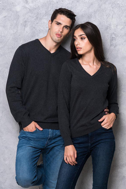 Pulover Clasic decolteu V Gri 300